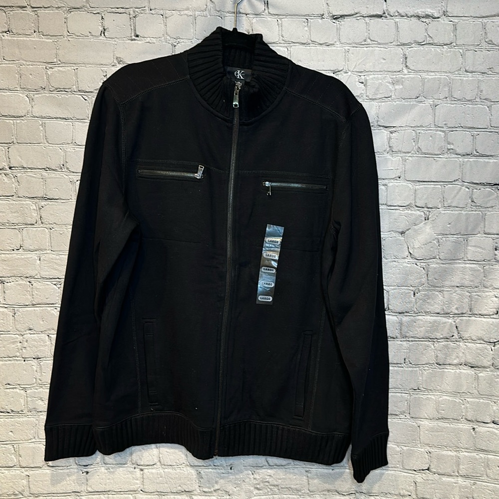 NWT Calvin Klein Men's Knit Bomber size Large
